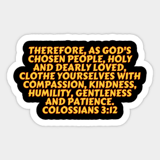 Bible Verse Colossians 3:12 Sticker